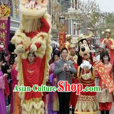 Happy Chinese New Year Parade Lion Dance Costume Complete Set