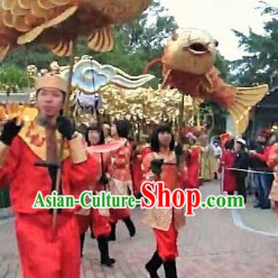 One Person Holding Fish Dance Costume Set