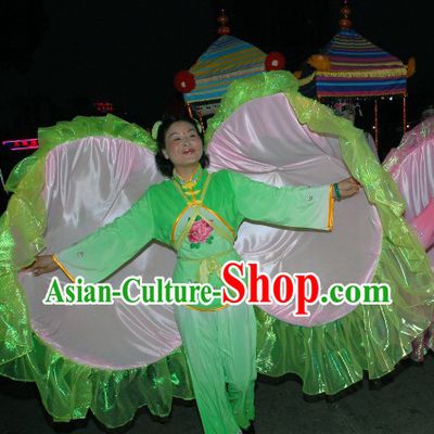 Chinese Traditional Clam Dancing Props Costumes Full Set