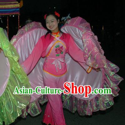 China Lunar New Year Clam Dancing Costumes Full Set