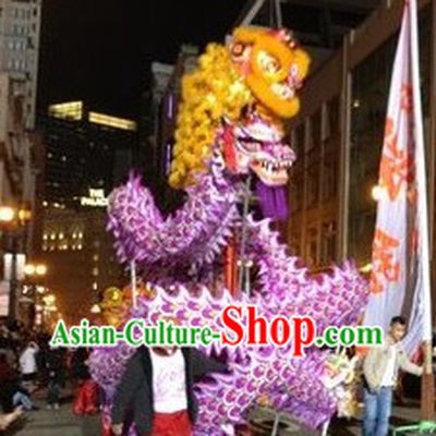 New Year Night Parade Celebration Luminated Dragon Dancing Costumes Complete Set