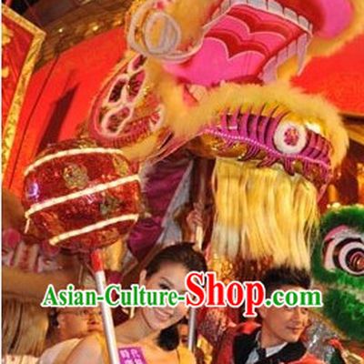 Supreme Best Deep Yellow Festival Celebration Dragon Dancing Costumes Full Set