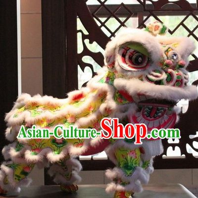 Chinese Classic Lotus Lion Dance Outfit Complete Set