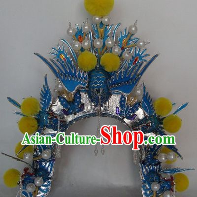Traditional Chinese Peking Opera Female General Phoenix Helmet