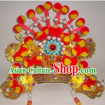 Traditional Chinese Peking Beijing Opera Hat Headwear for Men
