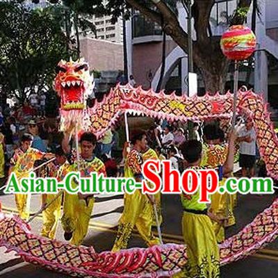 Professional Competition and Performance Ultraviolet College Dragon Dance Costumes Complete Set