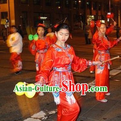 Traditional Chinese New Year Parade Dance Costumes for Women