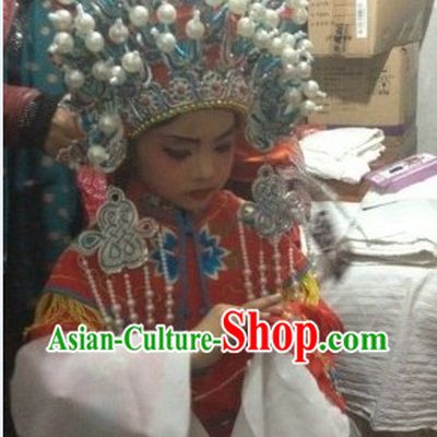 Traditional Chinese Beijing Opera Phoenix Crown for Children