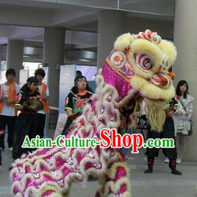Tiger Stripes Festival Ceremony Top Lion Dance Costumes Complete Set