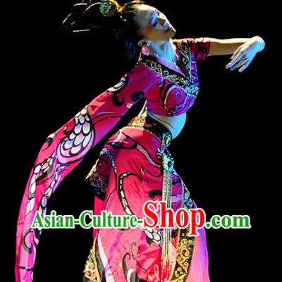 Traditional Chinese Classical Dance Jewelry and Dance Costumes Complete Set