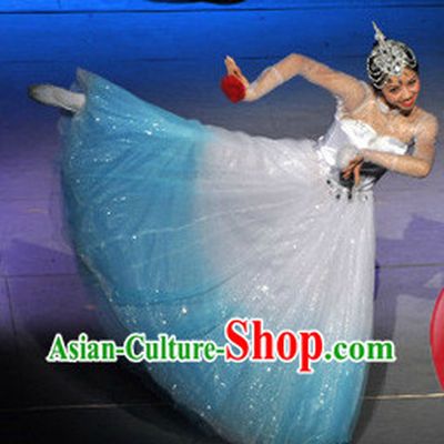 Professional Stage Performance Dance Costumes and Headwear for Women