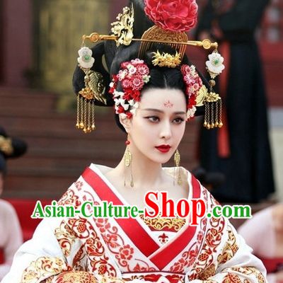 Chinese Tang Dynasty Female Emperor Wu Zetian Hair Accessories