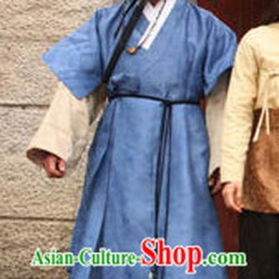 Ancient Korean Male Robe and Hat Complete Set