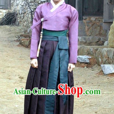 Ancient Korean Female Hanbok Clothing Complete Set