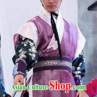 Ancient Korean The Musketeer Costumes and Hat Complete Set for Men