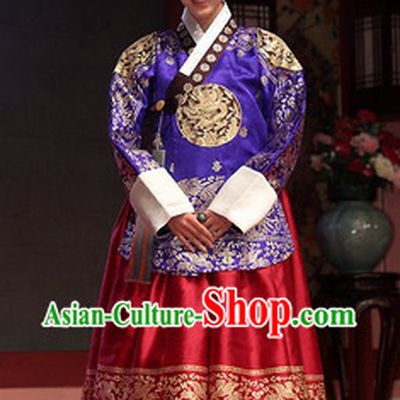 Traditional Korean Imperial Hanbok Dresses Complete Set