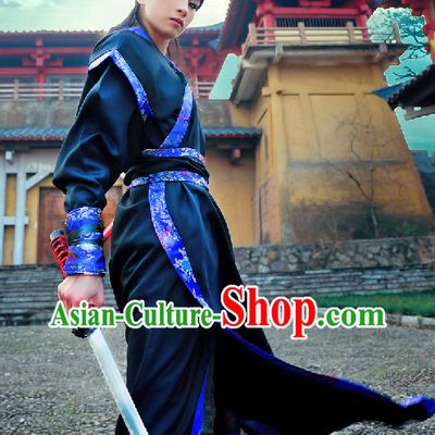 Black Ancient Swordman Costumes