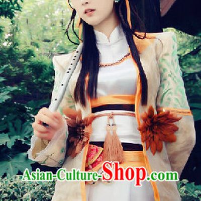 Chinese Knight Costumes and Headdress Complete Set