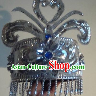 Traditional Yi Minority Headpiece for Dancers
