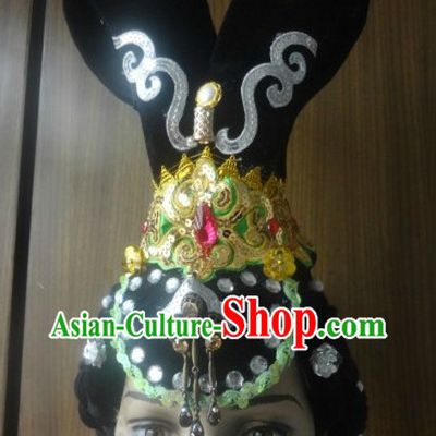 Chinese Buddism Dance the Feitian Dance Headpiece and Wig