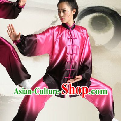 Color Transition Professional Tai Chi Competition Uniform Complete Set