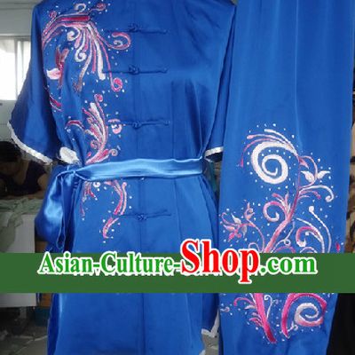 Top Competition Championship Embroidery Kung Fu Suit for Girls
