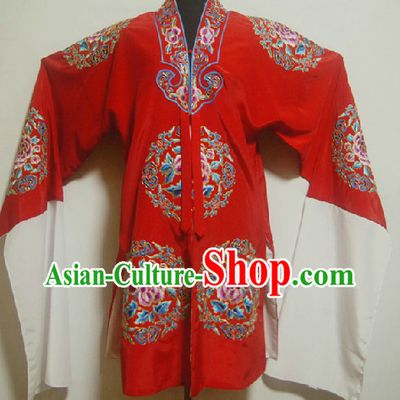 Chinese Ancient Red Phoenix Embroidery Wedding Robe