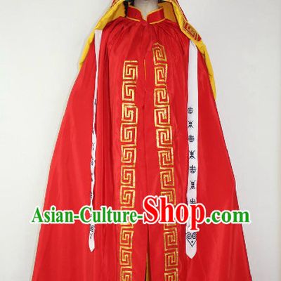 Red Chinese Ancient Mantle Robe for Men or Women