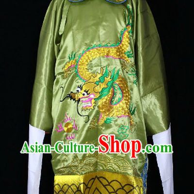 Chinese Ancient Long Sleeves Dragon Embroidery Robe for Men