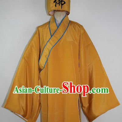 Chinese Ancient Nun Costumes and Hat Complete Set