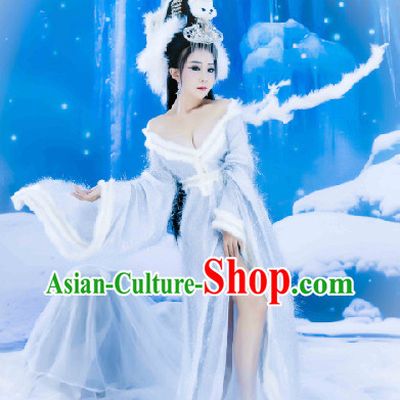 Traditional Chinese Fox Fairy Costumes Complete Set