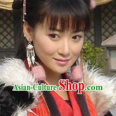 Asian Classical Silver Color Earrings