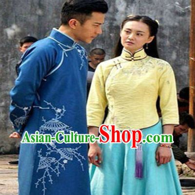 China Minguo Time Long Robe for Men