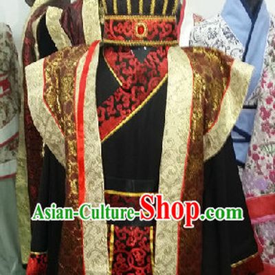 Ancient Chinese Court Costume and Hat for Men