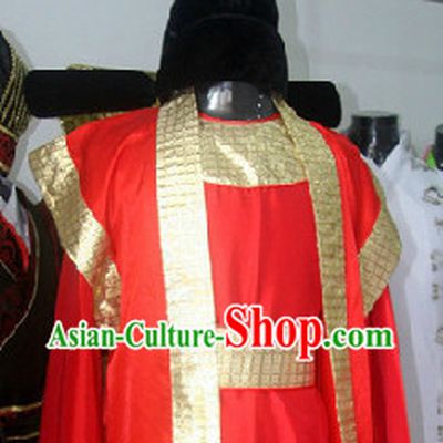 Ancient Chinese Court Official Costumes and Hat for Men
