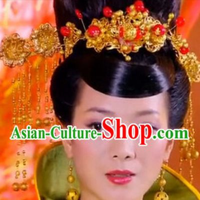 Ancient Chinese Empress Headwear and Wig