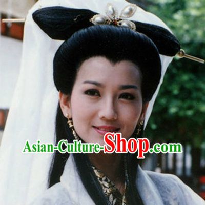 Ancient Chinese Fairy Long Wig and Headwear