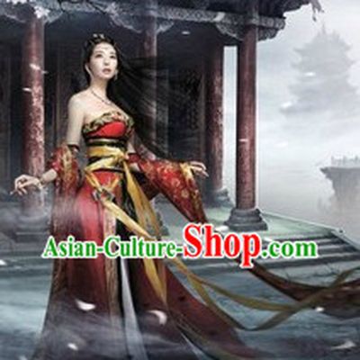Black and Red Palace Clothes for Women