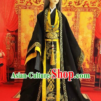 Black Classical Prince Dresses Complete Set