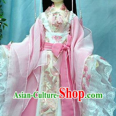 Pink Classical Fairy Costume and Headwear Complete Set