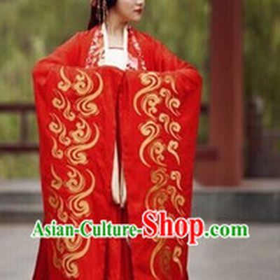 Red Phoenix Wedding Dresses and Hair Accessories Complete Set