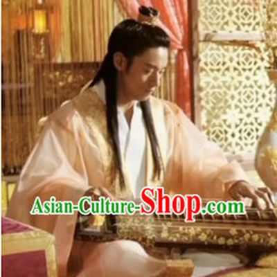 Ancient Korean Palace A Frozen Flower Emperor Costumes and Coronet Complete Set