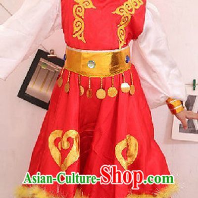 Traditional Mongolian Group Dancing Outfit for Kids
