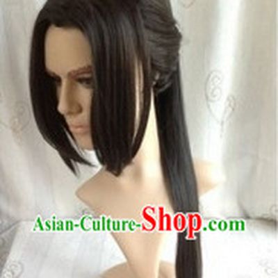 Ancient Hero Cosplay Black Long Wig for Men