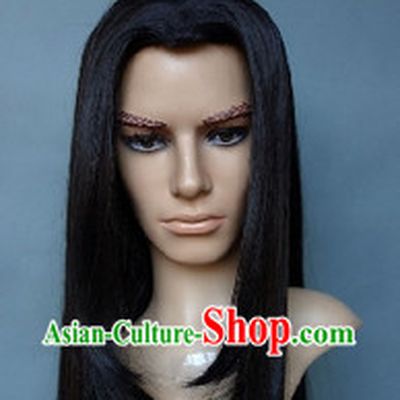 Chinese Young Handsome Men Black Wig