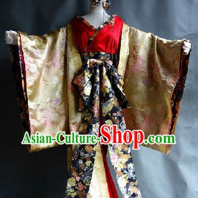 Japanese Stage Performance Kimono Costumes for Girls