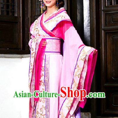 Ancient Chinese Tang Robe with Long Tail