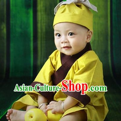 Yellow Uniform and Headwear Complete Set for Children