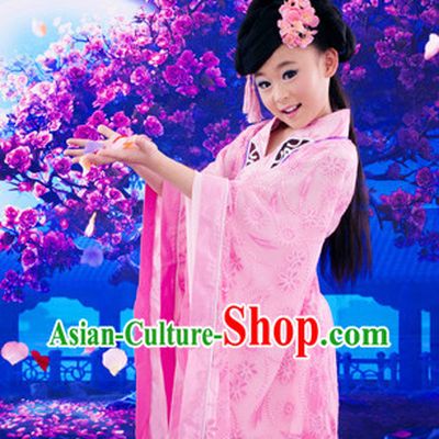Ancient Chinese Tang Princess Dresses Complete Set for Kids