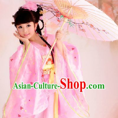 Ancient Palace Pink Princess Suits Complete Set for Kids